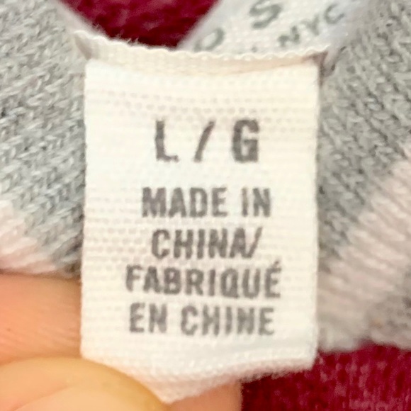 Aeropostale Red Hooded Cropped Sweatshirt Large - Picture 5 of 5